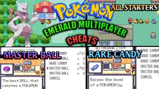 Pokemon Emerald Multiplayer cheat code for rare candymaster ballAll starters [upl. by New]