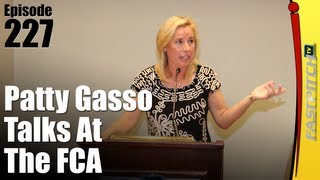 Coach Patty Gasso Talks At FCA Breakfast [upl. by Nilatak]