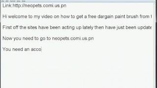 How to get a free dargain paint brush on neopets [upl. by Dare]