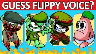 FNF Guess Flippy Character by Their Voice  Guess The Character  Happy Tree Friends FNF Mod [upl. by Boesch304]