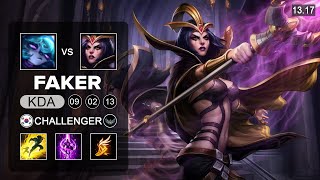 Faker LeBlanc vs Vex Mid  KR Challenger  Patch 1317 Season 13 [upl. by Ohce]