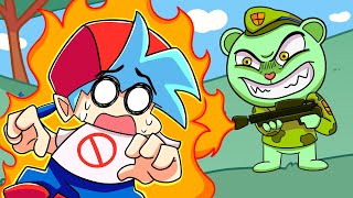 BOYFRIEND vs FLIPPY Friday Night Funkin Logic  Cartoon Animation [upl. by Gannon]