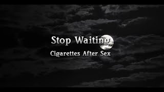 Stop Waiting  Cigarettes After Sex  Lyrics [upl. by Bobinette]