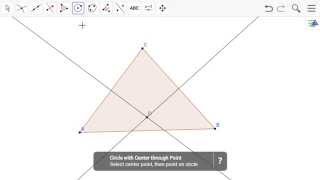 Circumcircle of a Triangle [upl. by Ecinrev873]