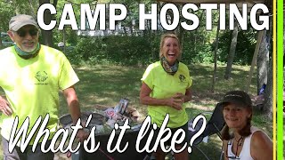 RV LIVING STATE PARK CAMPGROUND HOSTING  WHAT DOES A CAMP HOST DO  IS WORK CAMPING WORTH IT EP132 [upl. by Gabor]