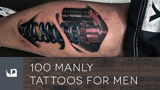 100 Manly Tattoos For Men [upl. by Katsuyama511]