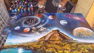 In connection with the gods spray paint art [upl. by Zeculon]