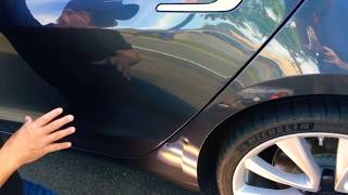 Tesla Dent Repair using Glue Pulling 2018 Tesla S Dual Motor Tesla undented pdr [upl. by Dibri720]