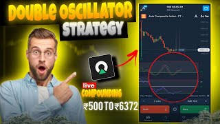 Secret oscillator strategy How I turned ₹500 to ₹6K with compounding tradingstrategy [upl. by Noswal342]