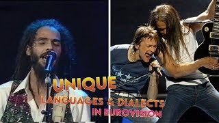 Unique languages and dialects in Eurovision [upl. by Whyte]