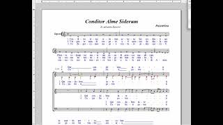 Conditor Alme Siderum Palestrina [upl. by Tteve]