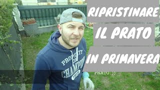 COME RIPRISTINARE UN PRATO BRUTTO  HOW TO REGENERATE A BAD LAWN [upl. by Iroak]