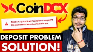 CoinDCX Deposit BLOCKED SOLUTION  CoinDCX Deposit Problem  CoinDCX deposit [upl. by Sidras]