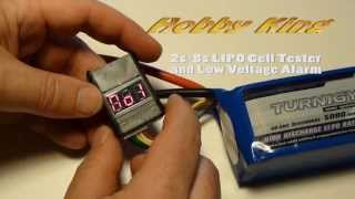 Hobby King LIPO 28s Cell Checker with Low Voltage Alarm [upl. by Guimond889]