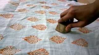 Hand Block Printing Using Wooden Blocks  A Tutorial by DesiCrafts [upl. by Crescantia]