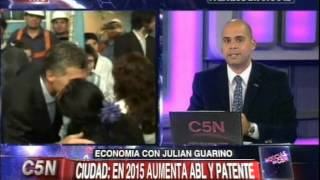 C5N  ECONOMIA EN LA CIUDAD PARA EL 2015 HABRÁ UN AUMENTO DEL ABL Y LA PATENTE [upl. by Norrehc]