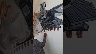 Wall Art painting works  የግድግዳ ሥዕሎች ስራ [upl. by Sauls949]