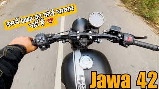 New Jawa Forty Two 21 2024 Model Ride Review [upl. by Gothurd302]