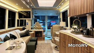 28 Million Marathon Coach 2024 Prevost Conversion Luxury Motorhome [upl. by Akcirederf]