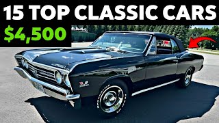 The Most Special Drivers 15 Classic Cars For Sale Under 10000 [upl. by Letney86]