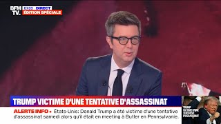 BFMTV  Edition spéciale Trump blessé par balle extrait  Maxime Switek — 7h 14 juillet 2024 [upl. by Biagio]