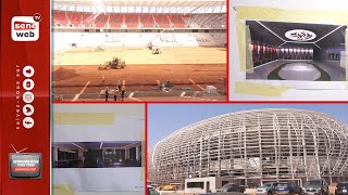 Visite de chantier Les images du stade olympique de Diamniadio [upl. by Ratib978]