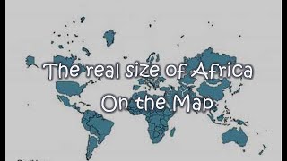 The real size of Africa on the Map Shorts [upl. by Rezal268]