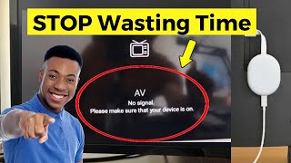 How to Fix Chromecast No Signal or Blank Screen Issues  Stepbystep Easy Fix in 2 mins [upl. by Airom]