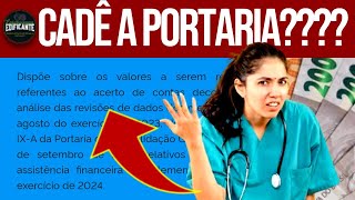 🔴JÁ SAIU A PORTARIA DE JULHO 24 DO PISO ENFERMAGEM pisosalarialdaenfermagem ministeriodasaude [upl. by Elvina]