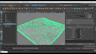 Creating grass in Maya by Paint effect and render by Arnold 5 Part 2 of 3 [upl. by Strep]