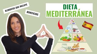 🔝 DIETA MEDITERRÁNEA 👉 ¿En qué CONSISTE 🙄 y qué ALIMENTOS son 🍅🥦 [upl. by Hbahsur]