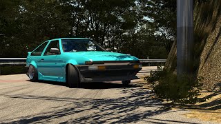 Assetto Corsa Hachiroku drift on Kanayama touge [upl. by Mallory]