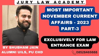 NOV 2023 most imp CAPart3 Top most imp CA FOR PUDU amp OTHER LAW EXAM BY Shubham Sir  pu law exam [upl. by Aitsirk]