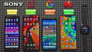 Huawei Mate 30 Pro vs Google Pixel 4 vs Sony Xperia 5 vs Oneplus 7 Pro  Battery DRAIN TEST [upl. by Neville]