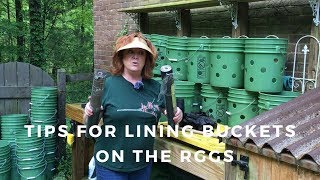 Tips on Lining Buckets With Landscape Fabric For RGGS [upl. by Trakas]