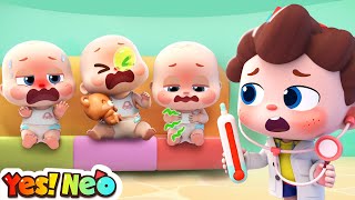 Ten Little Babies Got Sick  Learn Numbers  Baby Care  Nursery Rhyme amp Kids Song  Yes Neo [upl. by Whall212]