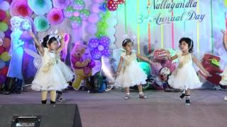 Butterfly Dance By Playgroup girls  Kidzee Nallagandla [upl. by Elleneg]