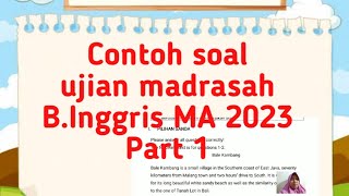 Contoh soal Ujian Madrasah Bahasa Inggris MA 2023 [upl. by Karry589]