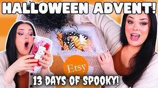 ETSY HALLOWEEN ADVENT CALENDAR 13 Days Of Spooky Beauty Unboxing [upl. by Yadseut]