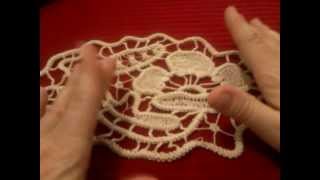 Cordoncino uncinetto macramè rumeno  Romanian point lace cord tutorial [upl. by Vashti]