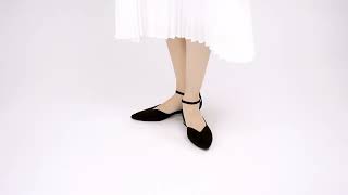 NEW RELEASE Arromic DOrsay Ankle Strap Flat Shoes with TwoWay Wear [upl. by Magda]