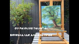 Live Beneath the Ancient Tree Live Oil Painting Session  ASMR [upl. by Adaha580]