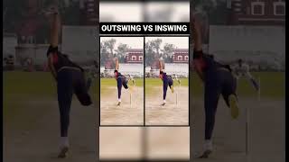 Bowling Masterclass InSwing vs Outswing shorts cricket swingbowling [upl. by Nagar108]