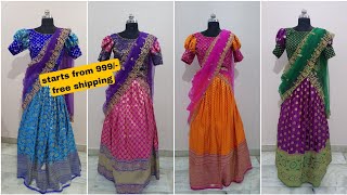 New Year and Sankarthi halfsarees collections [upl. by Lynett]