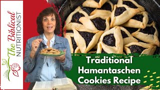 How To Make Traditional Purim Cookies  Hamantaschen Cookie Recipe [upl. by Yesteb]