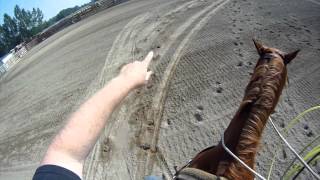 Team Roping Position 8 Heeling steers that run Hard [upl. by Ytomit]