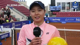 Se Jeong Jang vinnare i WTA tävlingen [upl. by Annerb]