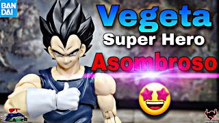 Vegeta Super Hero 2022  SH Figuarts Dragon Ball Super Super Hero  Imperdible 😱  Unboxing  Review [upl. by Naujek517]