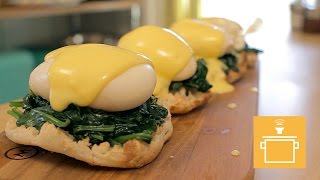 Silently Cooking  Eggs Florentine [upl. by Aihcropal]