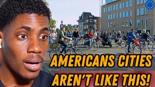 Europes Most Cycle Friendly City  Groningen Netherlands  FOREIGN REACTS [upl. by Rimidalg]